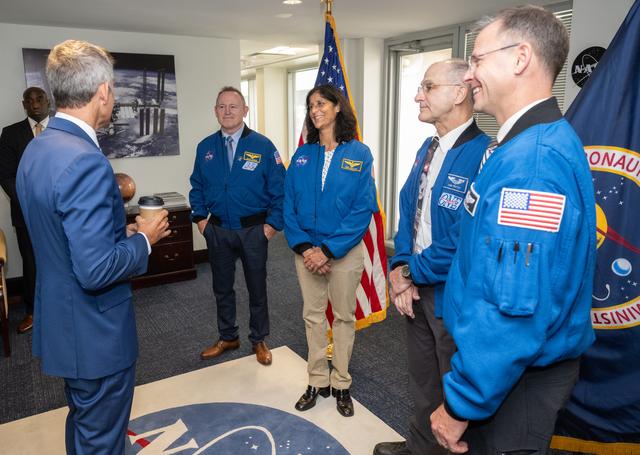 NASA image: Expedition 72 NASA Astronauts with Agency Leadership