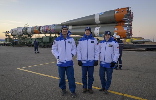 NASA image: Expedition 74 Soyuz Rollout