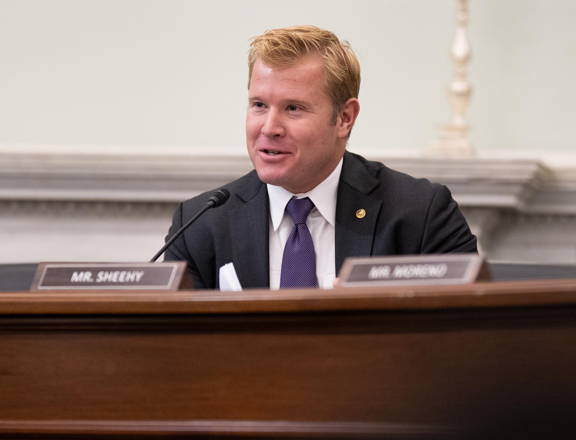 Sen. Tim Sheehy, R-Mont., introduces Jared Isaacman, President Donald Trump’s nominee to be the next administrator of NASA, before the Senate Committee on Commerce, Science, and Transportation, Wednesday, Dec. 3, 2025, at the Russell Senate Office Building in Washington.  Photo Credit: (NASA/Joel Kowsky)