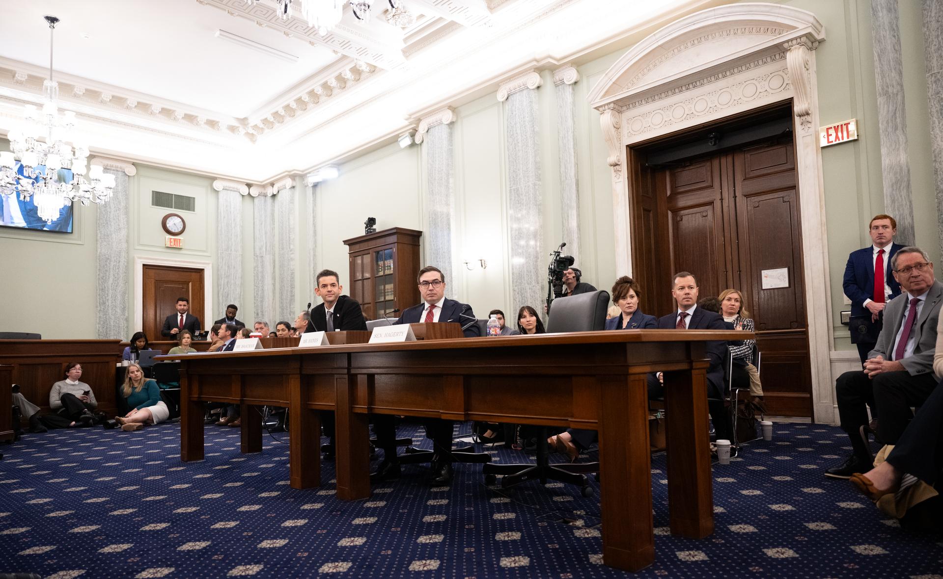 Jared Isaacman, President Donald Trump’s nominee to be the next administrator of NASA, appears before the Senate Committee on Commerce, Science, and Transportation, Wednesday, Dec. 3, 2025, at the Russell Senate Office Building in Washington.  Photo Credit: (NASA/Joel Kowsky)