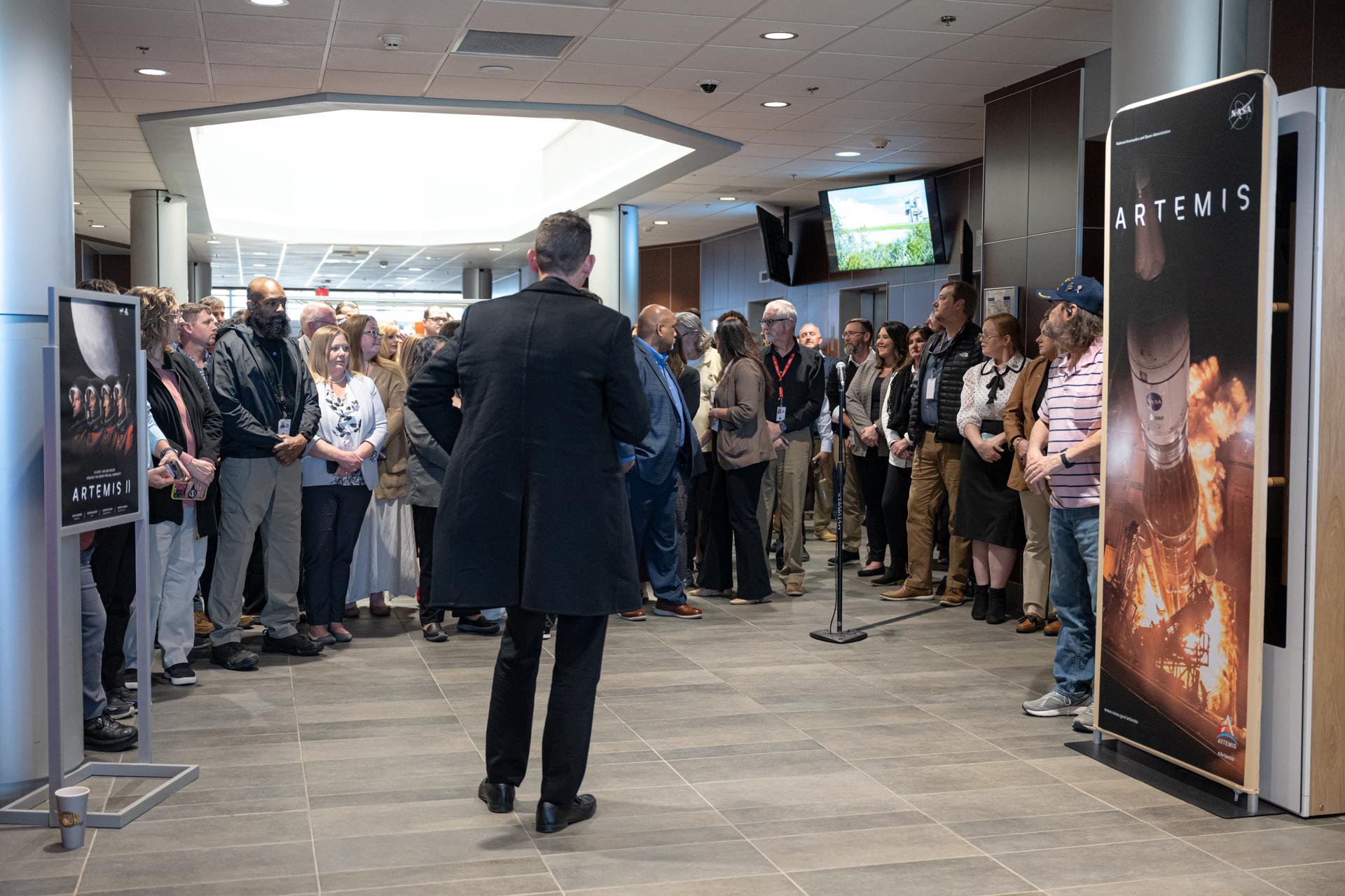NASA Administrator Jared Isaacman speaks during a workforce Q&A session, Thursday, Jan. 15, 2026, at NASA’s Stennis Space Center in Mississippi. Stennis marks the sixth stop in Isaacman’s roadshow to visit NASA facilities and engage directly with the agency’s workforce. Photo Credit: (NASA/John Kraus)