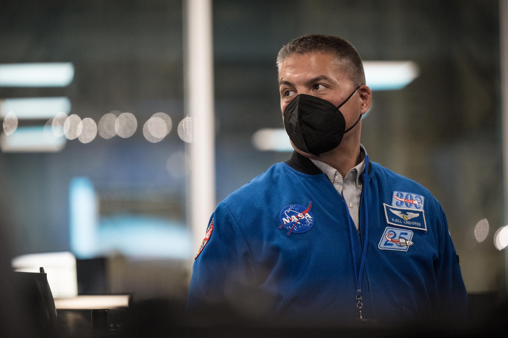NASA astronaut Kjell Lindgren monitors the countdown during a dress rehearsal in preparation for the launch of a SpaceX Falcon 9 rocket carrying the company's Dragon spacecraft on NASA’s SpaceX Crew-12 mission with NASA astronauts Jessica Meir, Jack Hathaway, ESA (European Space Agency) astronaut Sophie Adenot, and Roscosmos cosmonaut Andrey Fedyaev onboard, Monday, Feb. 9, 2026, in the control room of SpaceX’s HangarX at NASA’s Kennedy Space Center in Florida. NASA’s SpaceX Crew-12 mission is the twelfth crew rotation mission of the SpaceX Dragon spacecraft and Falcon 9 rocket to the International Space Station as part of the agency’s Commercial Crew Program. Meir, Hathaway, Adenot, and Fedyaev will launch from Space Launch Complex 40 at the Cape Canaveral Space Force Station. Photo Credit: (NASA/Aubrey Gemignani)