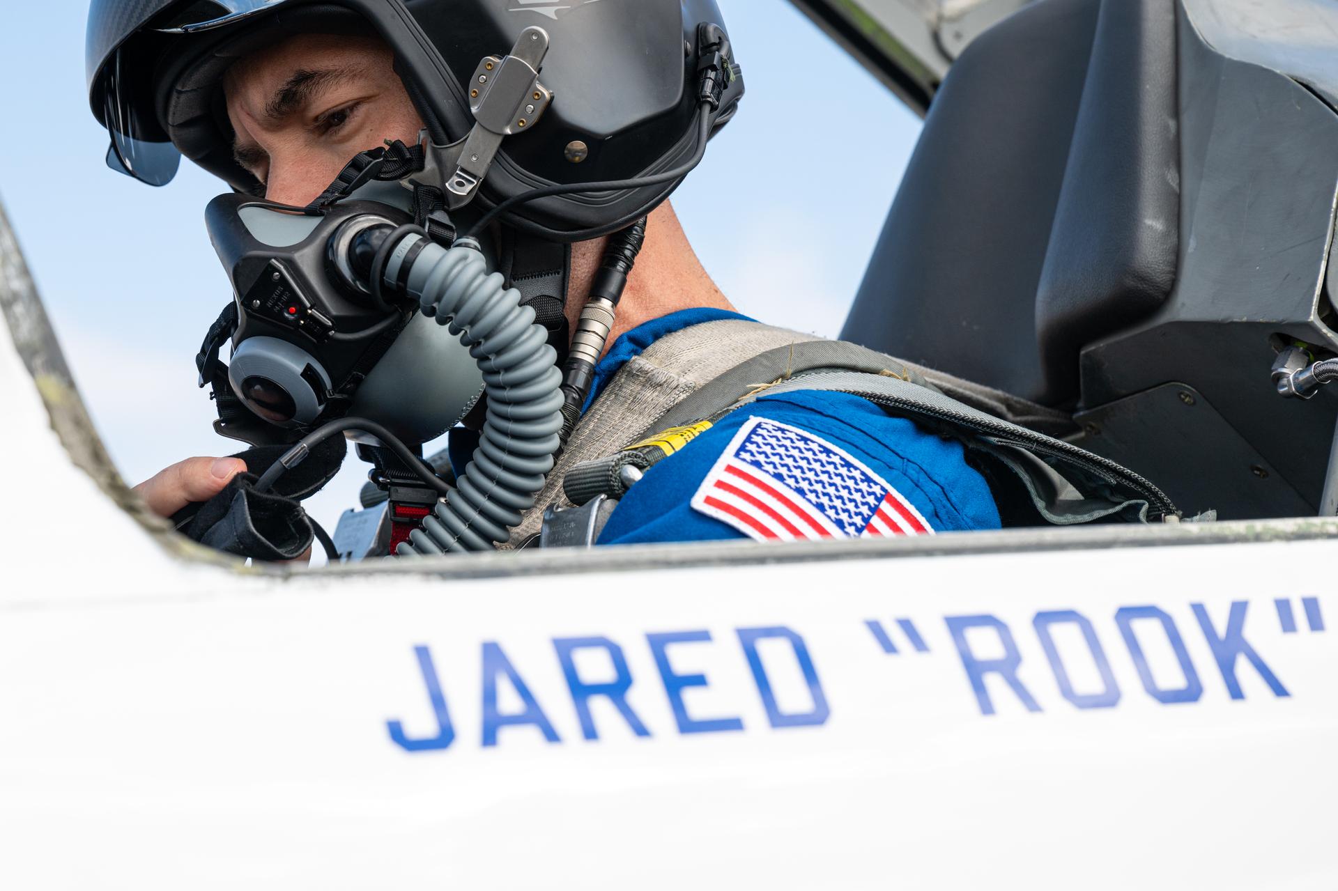 NASA Administrator Jared Isaacman is seen before an employee incentive flying event using his personal F-5 aircraft, Thursday, Feb. 12, 2026, at NASA’s Kennedy Space Center in Florida. Photo Credit: (NASA/John Kraus)