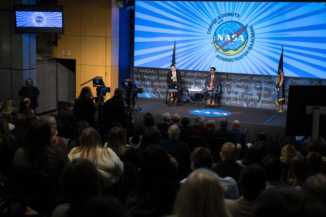 NASA image: Coffee and Donuts with Administrator Isaacman