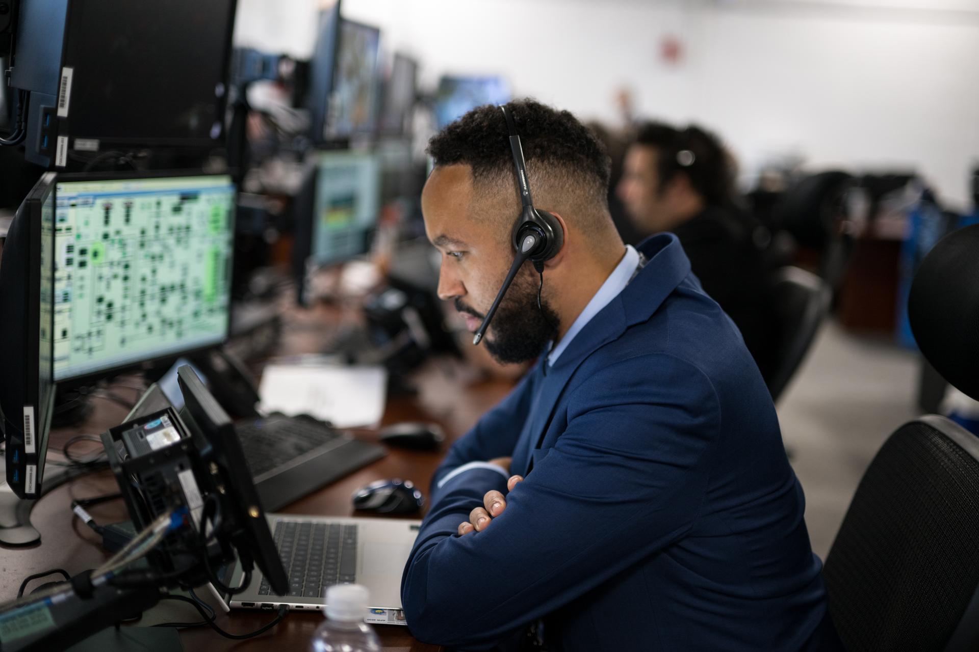 Teams monitor the countdown of the launch of NASA’s Space Launch System (SLS) rocket and Orion spacecraft with NASA astronauts Reid Wiseman, commander; Victor Glover, pilot; Christina Koch, mission specialist; and CSA (Canadian Space Agency) astronaut Jeremy Hansen, mission specialist onboard on the Artemis II mission from Firing Room 2 of the Rocco A. Petrone Launch Control Center, Wednesday, April 1, 2026, at NASA’s Kennedy Space Center in Florida. NASA’s Artemis II mission will take Wiseman, Glover, Koch, and Hansen on a 10-day journey around the Moon and back aboard SLS rocket and Orion spacecraft from Launch Complex 39B. The quartet launched at 6:35pm EDT. Photo Credit: (NASA/Aubrey Gemignani)