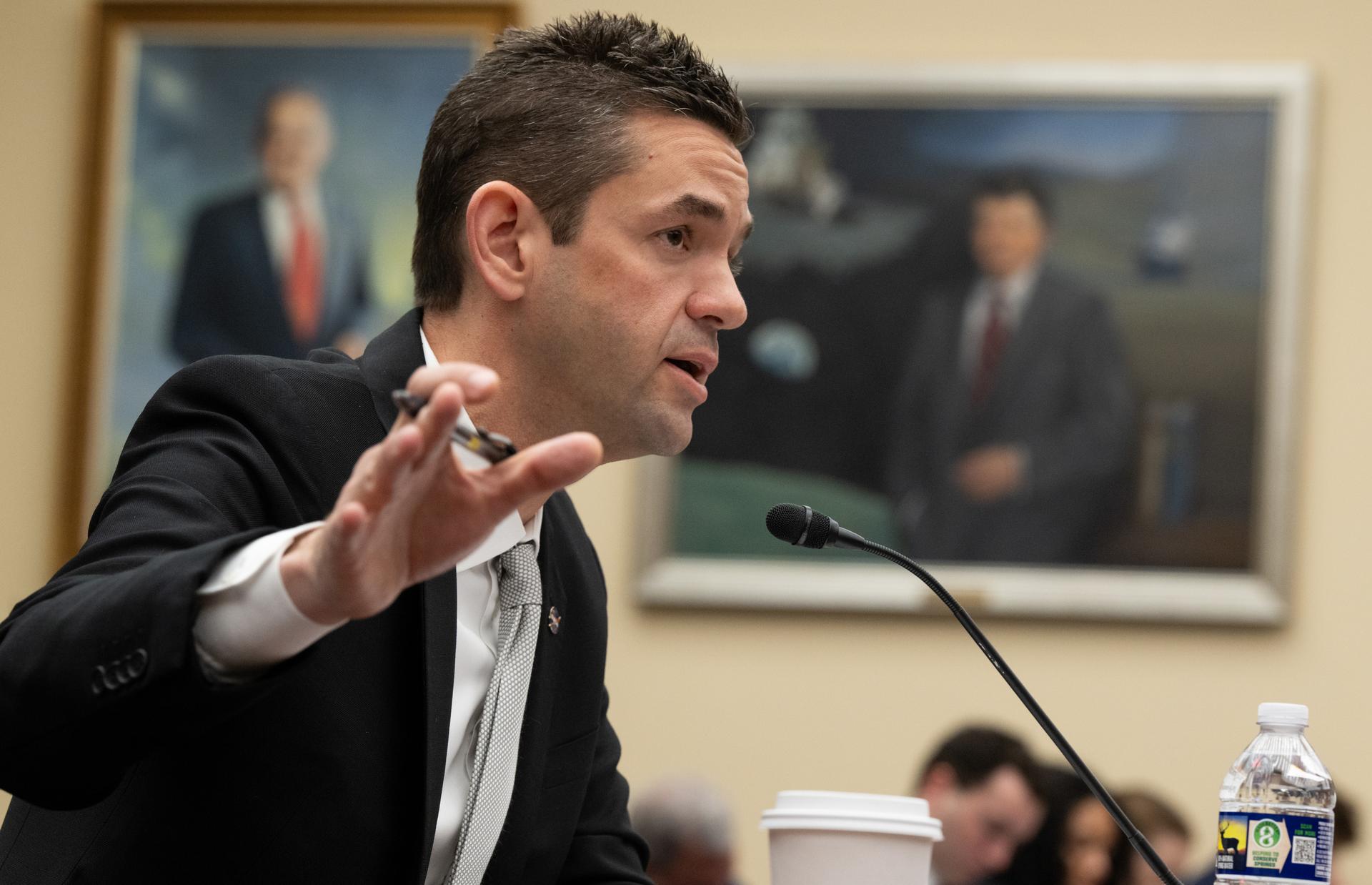 NASA Administrator Jared Isaacman testifies during a House Committee on Science, Space, and Technology hearing regarding the President’s Fiscal Year 2027 budget request for the agency, Wednesday, April 22, 2026, at the Rayburn House Office Building in Washington.  Photo Credit: (NASA/Joel Kowsky)