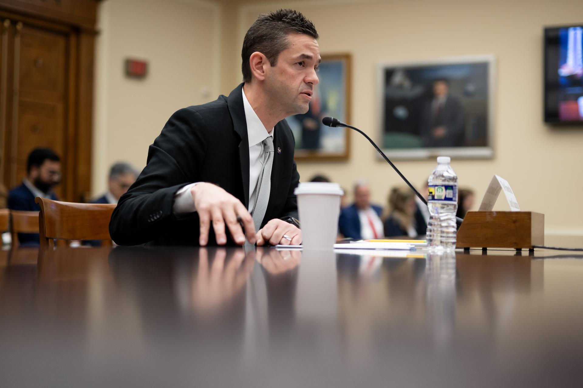 NASA Administrator Jared Isaacman testifies during a House Committee on Science, Space, and Technology hearing regarding the President’s Fiscal Year 2027 budget request for the agency, Wednesday, April 22, 2026, at the Rayburn House Office Building in Washington.  Photo Credit: (NASA/Joel Kowsky)