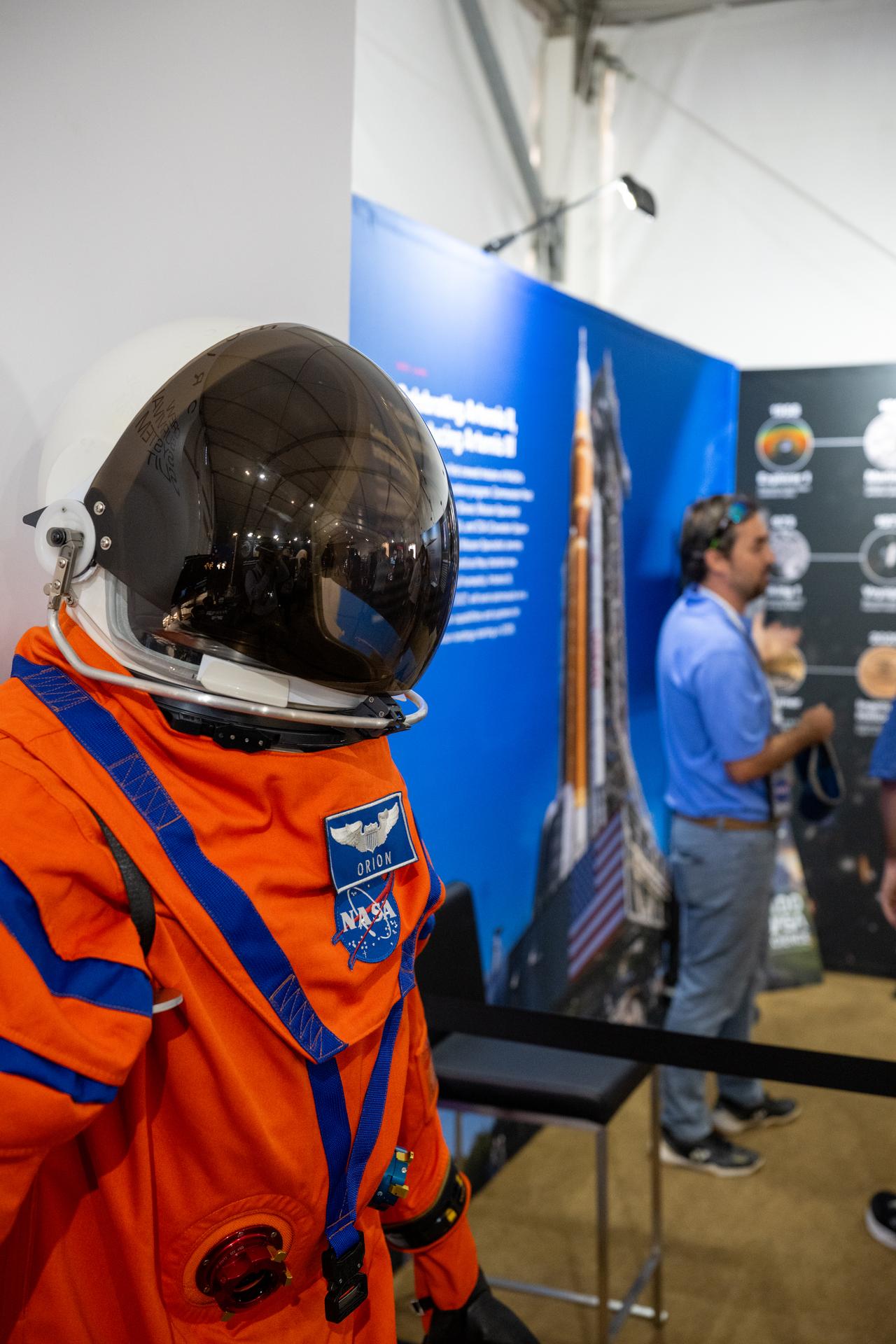 Visitors to the Great American State Fair are seen as they view exhibits in the NASA Pavilion, Thursday, June 25, 2026, on the National Mall in Washington, D.C.  Photo Credit: (NASA/Keegan Barber)