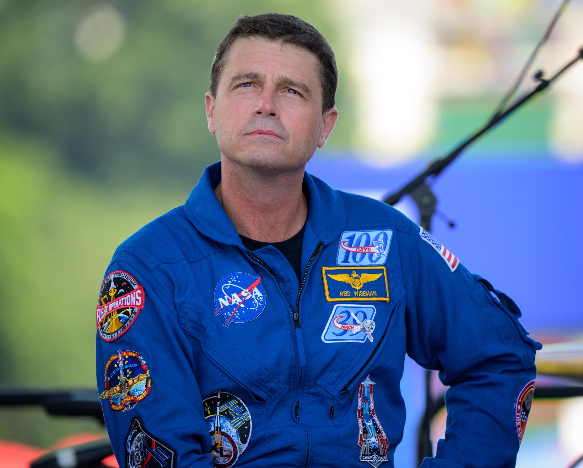 NASA astronaut Reid Wiseman, Artemis II commander, participates in a panel discussion during the Great American State Fair, Saturday, July 4, 2026, on the National Mall in Washington, D.C.  Photo Credit: (NASA/Bill Ingalls)