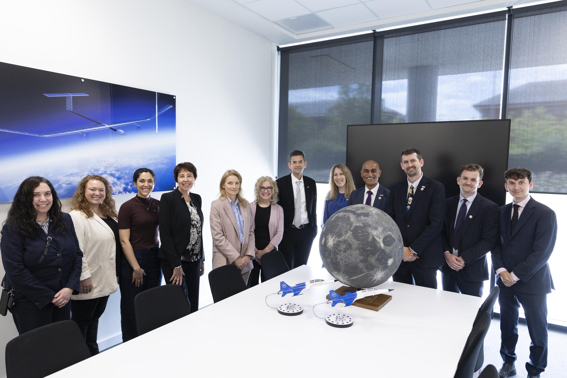 Jared Isaacman tours Airbus Defence and Space Facilities in Stevenage, United Kingdom.