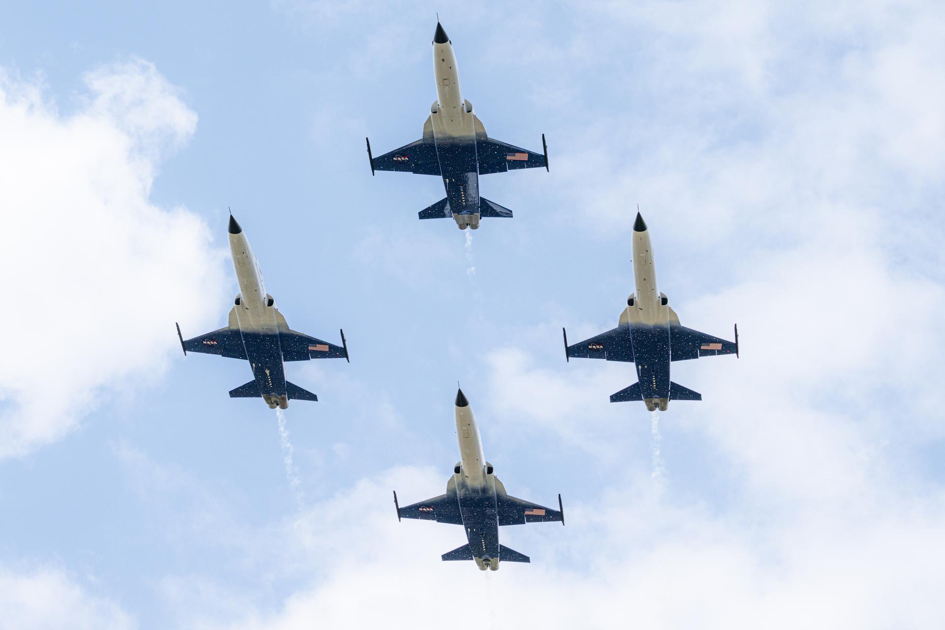 NASA Administrator Jared Isaacman flies his personal F-5 aircraft during an air show performance, Friday, July 24, 2026, at EAA AirVenture Oshkosh at Wittman Regional Airport in Oshkosh, Wis. Photo Credit: (NASA/John Kraus)
