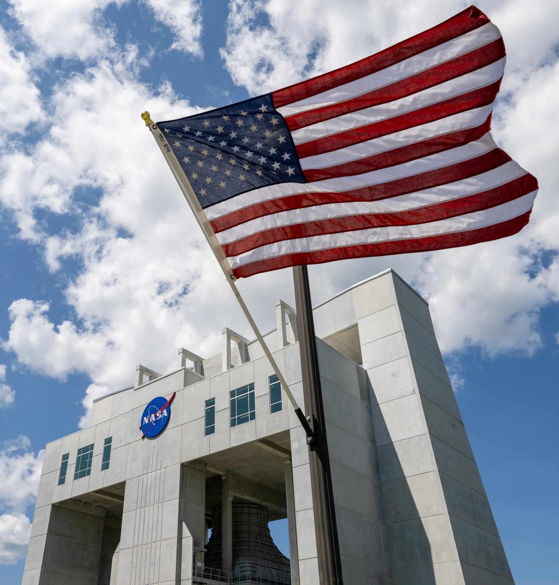 The Flight Dynamics Research Facility, NASA's newest wind tunnel, is seen Thursday, July 30, 2026, at NASA’s Langley Research Center in Hampton, Virginia. The state-of-the-art facility will support research and technology development that will advance the agency’s aeronautics, exploration, and science goals, including establishing a sustained human presence on the lunar surface through the Artemis program and the development of a Moon Base. Photo Credit: (NASA/Keegan Barber)