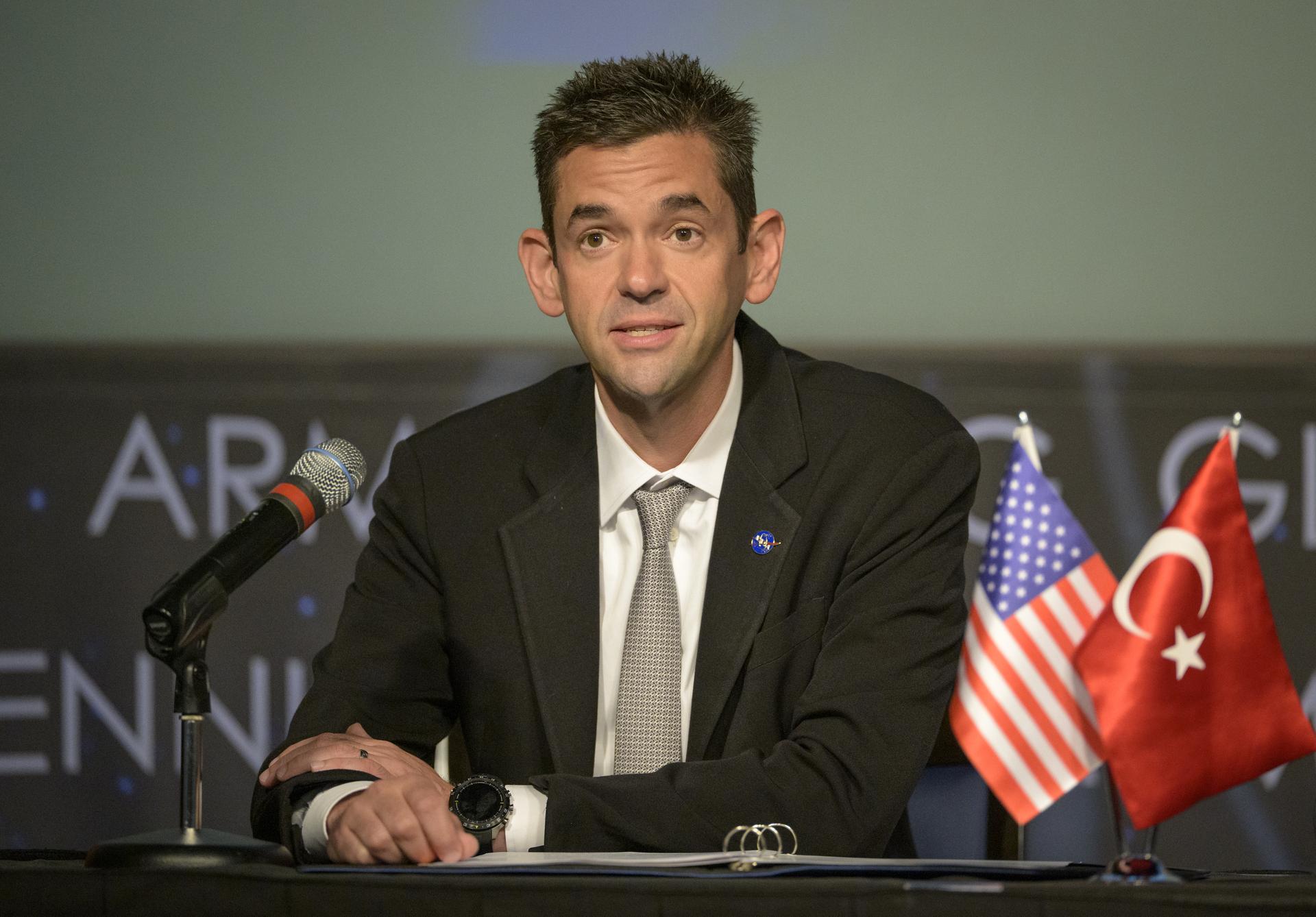 NASA Administrator Jared Isaacman gives remarks during an Artemis Accord signing ceremony with the Republic of Türkiye Monday, August 31, 2026, at the Mary W. Jackson NASA Headquarters building in Washington. Türkiye is the 71st country to sign the Artemis Accords, which establish a practical set of principles to guide space exploration cooperation among nations participating in NASA’s Artemis program. Photo Credit: (NASA/Bill Ingalls)
