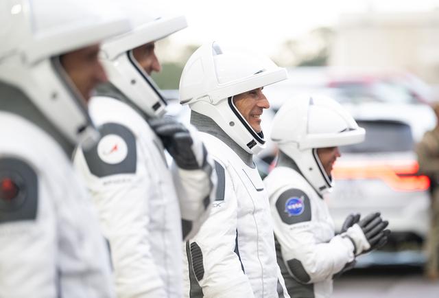 NASA’s SpaceX Crew-13 Crew Walkout