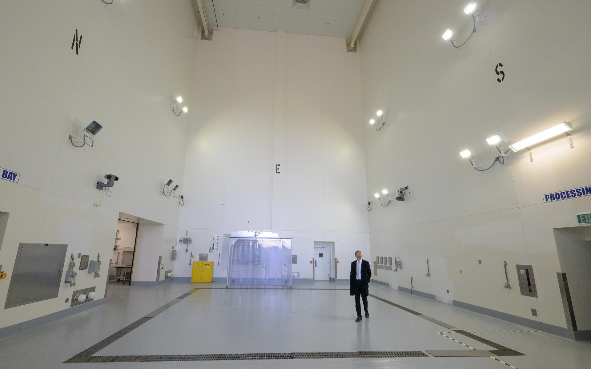 NASA Administrator Jared Isaacman, tours the Payload Processing Facility at the Pacific Spaceport Complex-Alaska, Tuesday, Oct. 6, 2026, in Kodiak, Alaska. NASA’s visit to Alaska is part of the agency's Inspiration Tour, aimed at strengthening connections between NASA and its partners and showcasing innovation in air and space in the lead up to the MAX POWER aerospace technology expo and airshow at the agency's Kennedy Space Center in early November. Photo Credit: (NASA/Bill Ingalls)