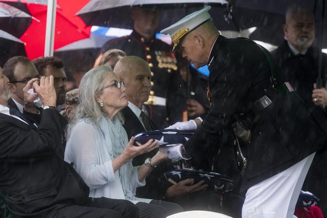 NASA image: John Glenn Interment
