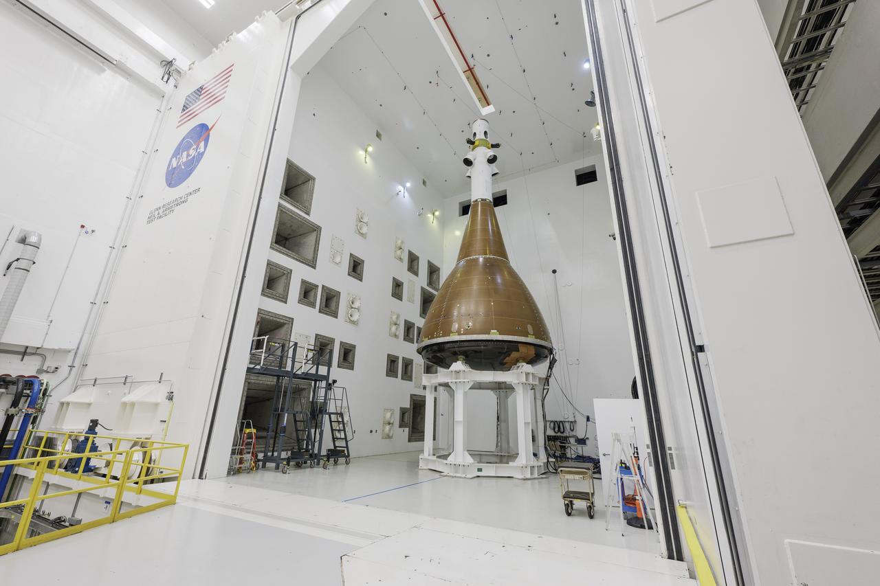 The team at NASA's Armstrong Test Facility in Sandusky, Ohio has begun vibro-acoustic testing on the Orion spacecraft that flew around the Moon on Artemis I, now known as the Environmental Test Article. The testing will help ensure the safety of future crews aboard Orion.