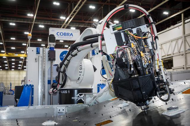 SEG 410 Main Wing, COBRA Drillng Machine, Drilling Lower Wing Sk