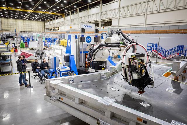 SEG 410 Main Wing, COBRA Drillng Machine, Drilling Lower Wing Sk