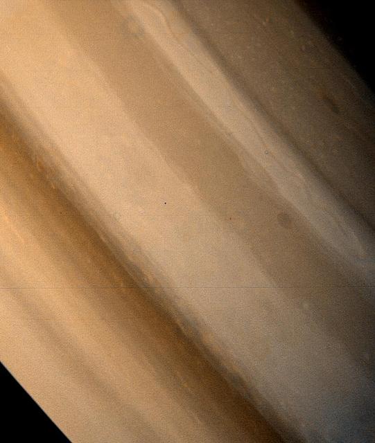 NASA image: Saturn - Brown Ovals in Northern Hemisphere