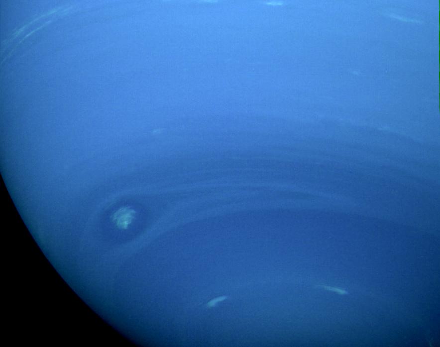 This photograph of Neptune southern hemisphere was taken by the narrow-angle camera on NASA Voyager 2 when the spacecraft was 4.2 million km 2.6 million miles from the planet.