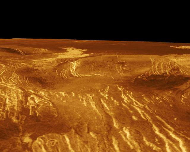 NASA image: Venus - 3-D Perspective View of Idem-Kuva