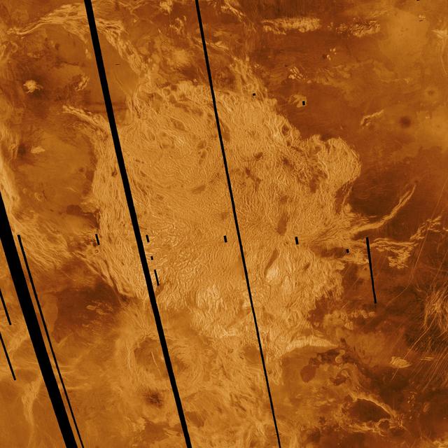 NASA image: Venus - False Color Image of Alpha Regio
