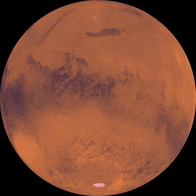 NASA image: Center is at Latitude 30 Degrees South, Longitude 210 Degrees