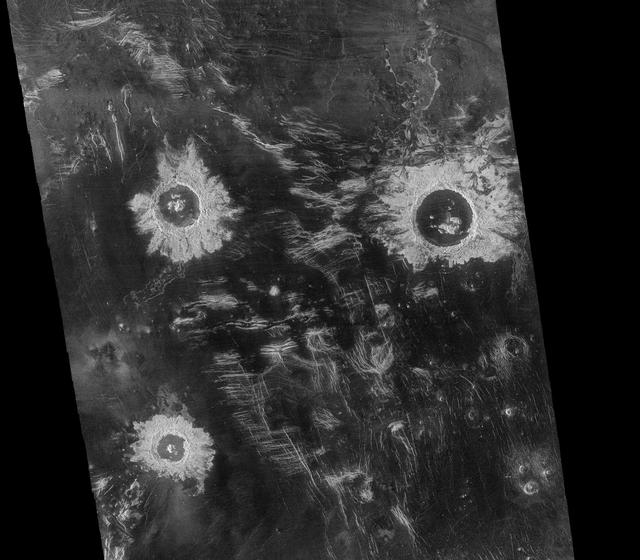 NASA image: Venus - Lavinia Region Impact Craters