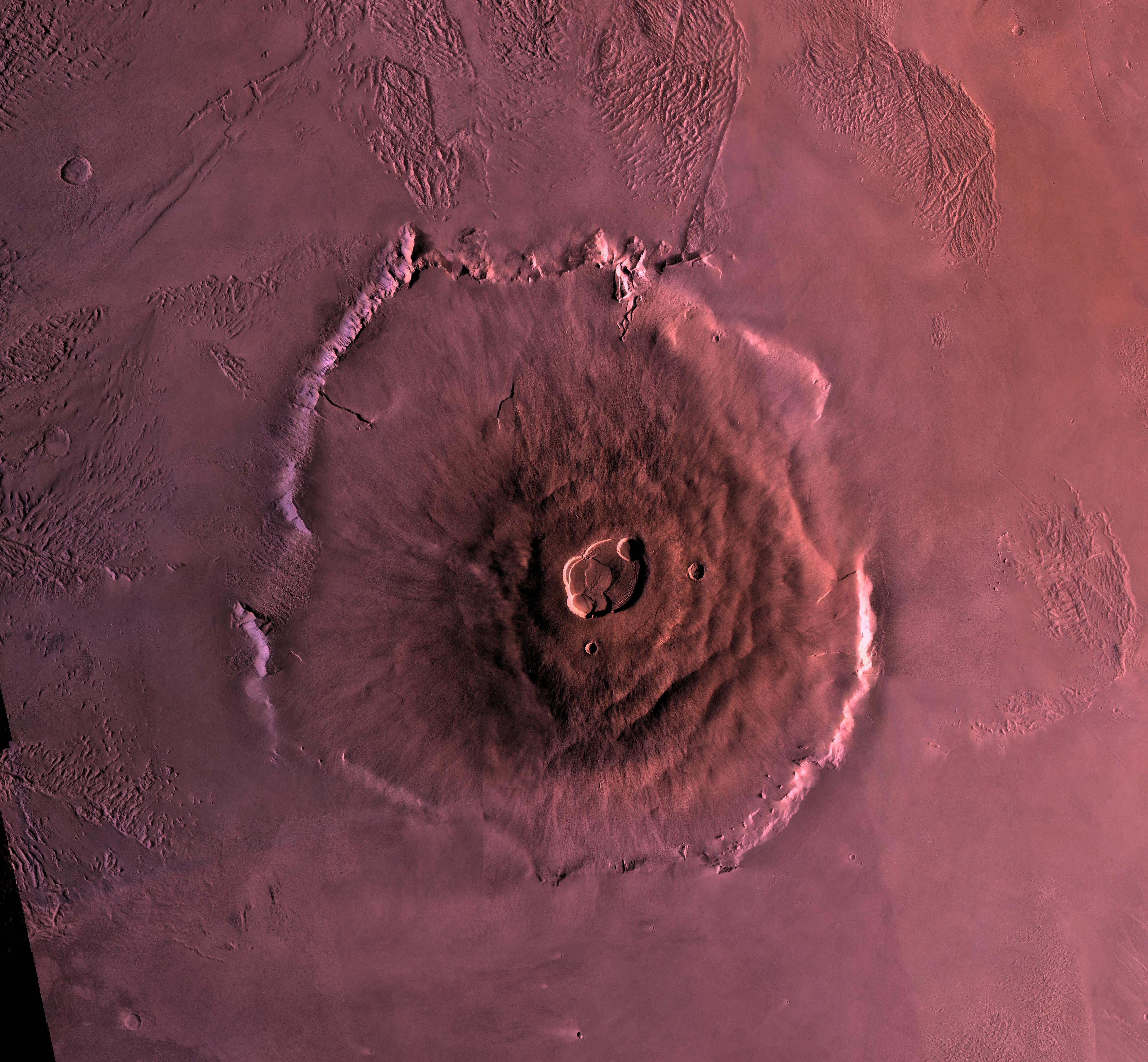 Olympus Mons from Mars Odyssey 2024 — NASA/JPL-Caltech/ASU