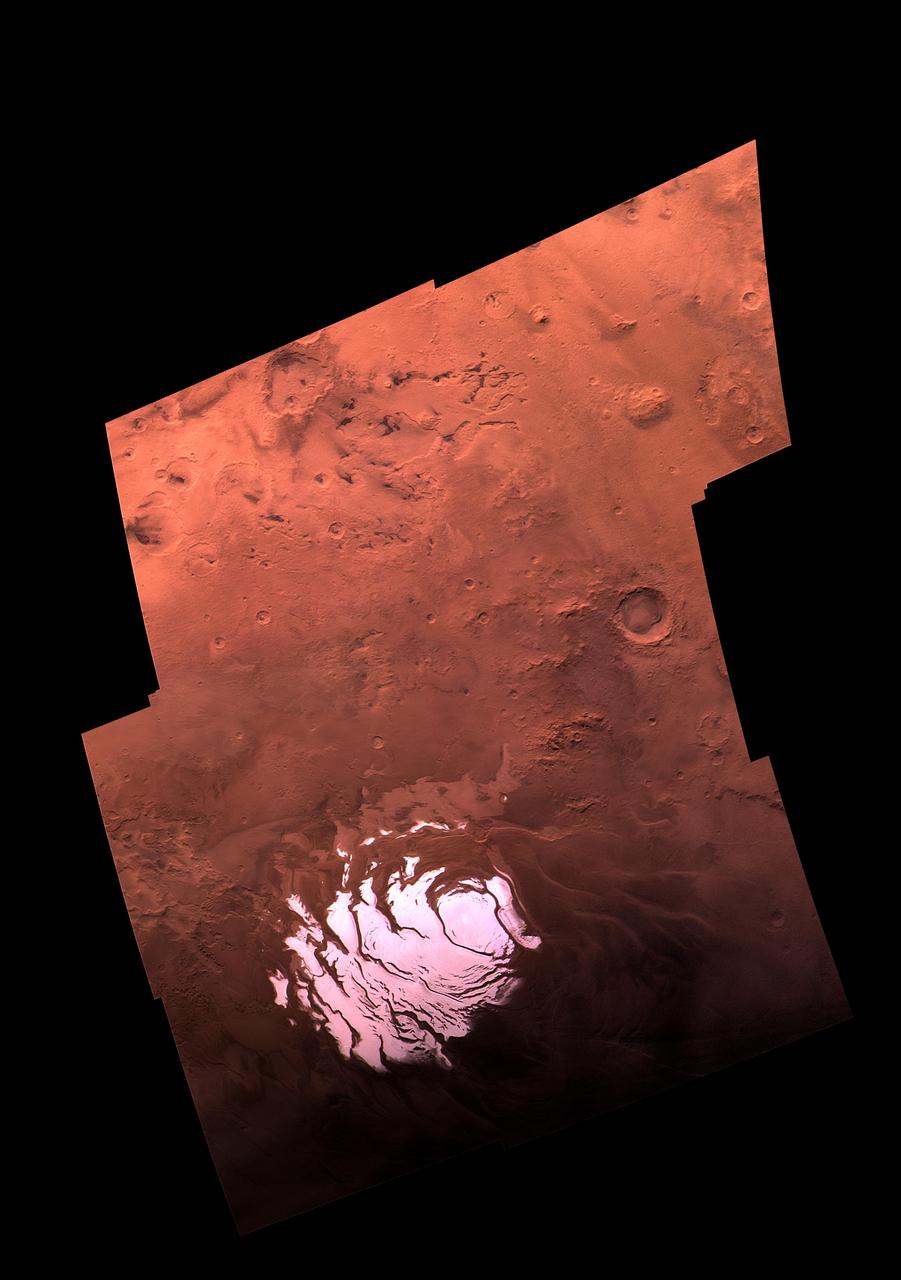 South Polar Residual Ice Cap  http://photojournal.jpl.nasa.gov/catalog/PIA00301