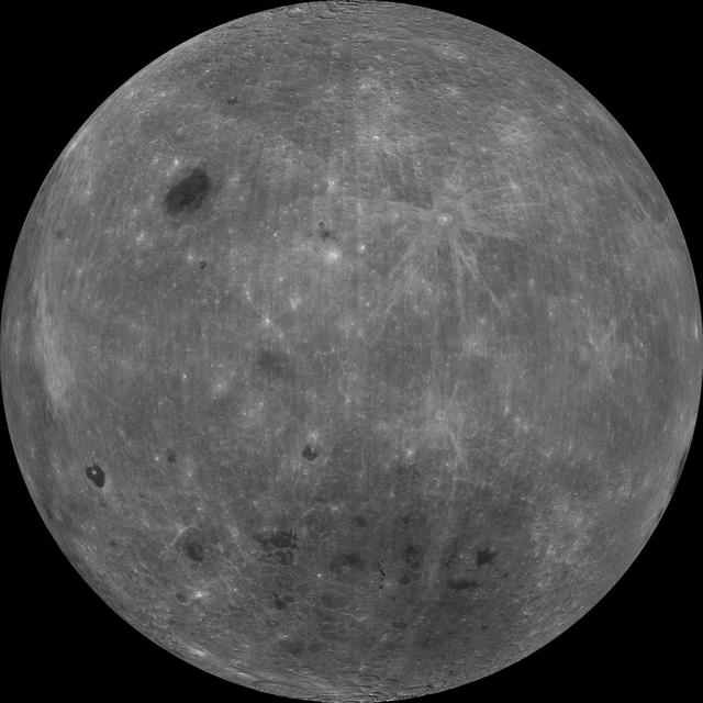 NASA image: Farside View of Earth Moon as Seen by the Clementine Spacecraft
