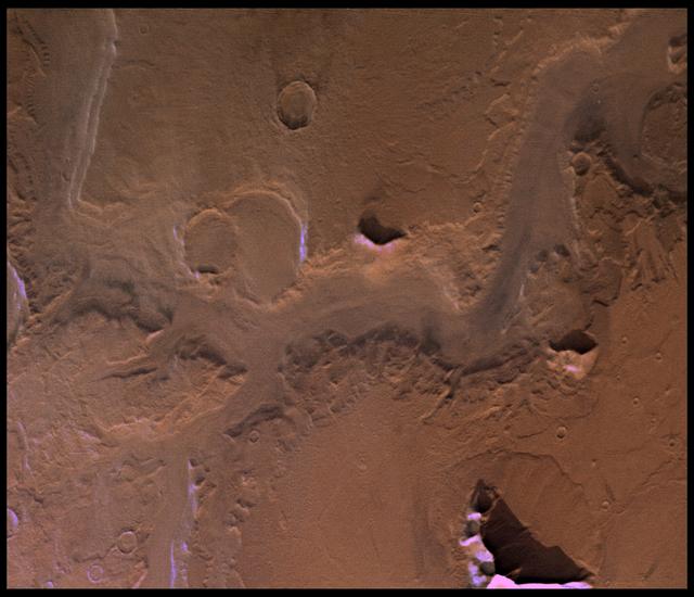 NASA image: Reull Valles in Approximately Natural Color
