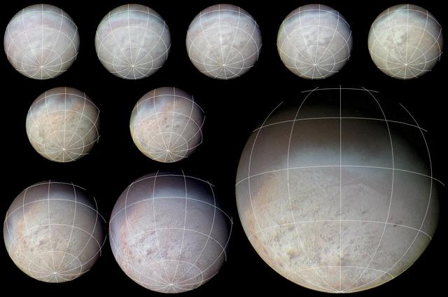 NASA image: Color Sequence of Triton Approach Images