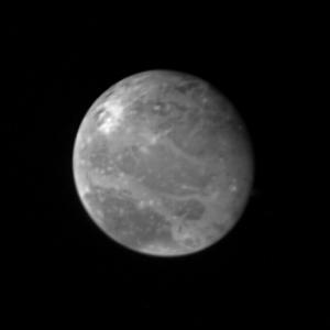 Ganymede at 2.6 million miles  http://photojournal.jpl.nasa.gov/catalog/PIA00351