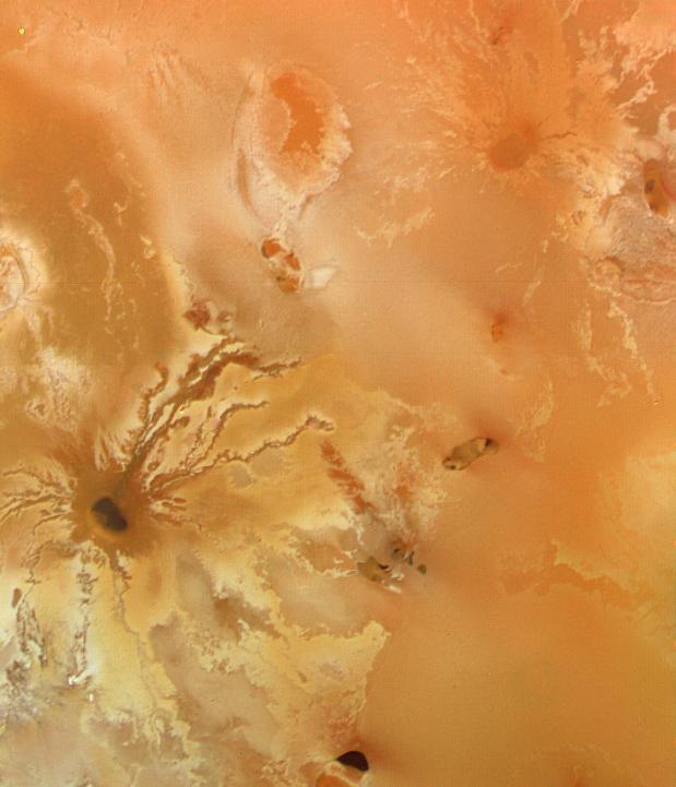 Io Surface Deposits and Volcano  http://photojournal.jpl.nasa.gov/catalog/PIA00361