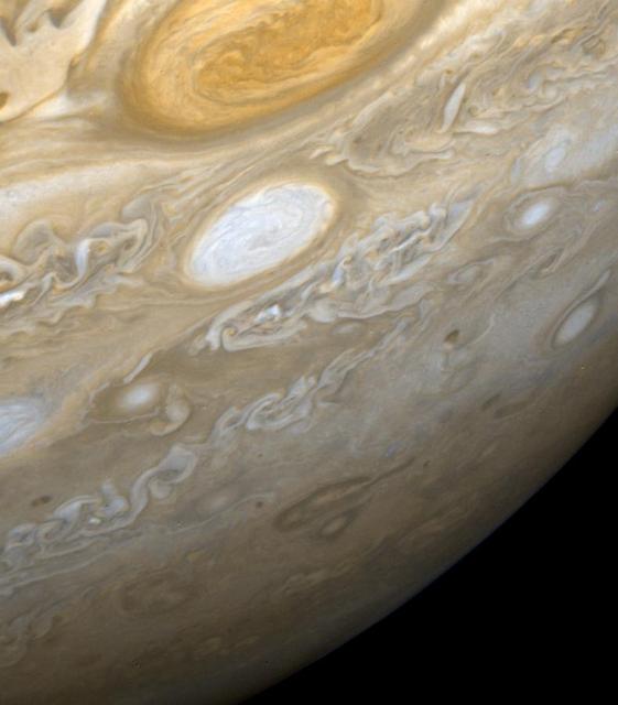 NASA image: Jupiter - Region from the Great Red Spot to the South Pole