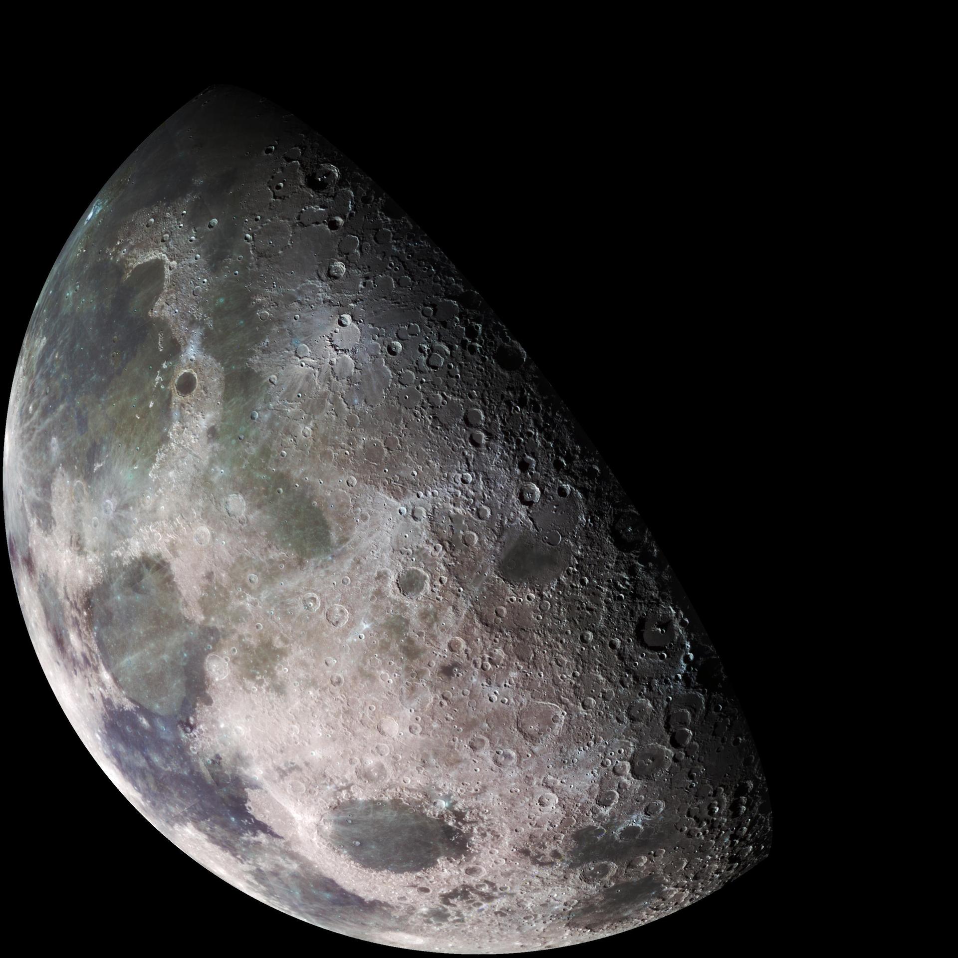 Moon - North Polar Mosaic, Color