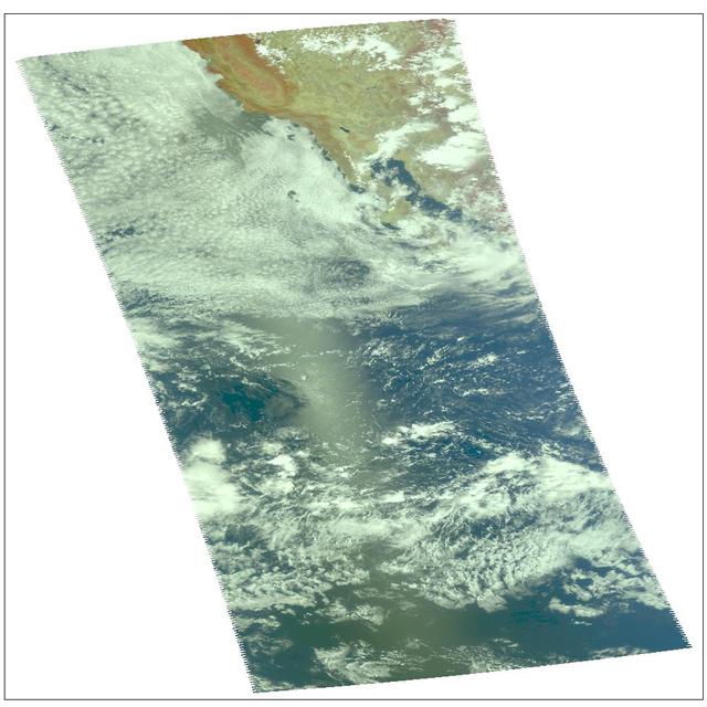 Hurricane Celia as observed by NASA's spaceborne Atmospheric Infrared Sounder (AIRS). This image shows Celia on July 23 in visible light, as you would perceive it from space. Located in the eastern north Pacific Ocean off the coast of Mexico, Celia's winds have now dissipated to highs of 40 mph. Celia was the first hurricane of the eastern north Pacific season. Figure 1 is a daylight snapshot taken on July 19; Celia as tropical storm, winds at 50mph. Figure 2 is a daylight snapshot taken on July 21; Celia has a small eye with an 80-90% closed eyewall; sustained winds at 75mph with gusts reaching 92mph; Celia is upgraded to hurricane status.  http://photojournal.jpl.nasa.gov/catalog/PIA00438