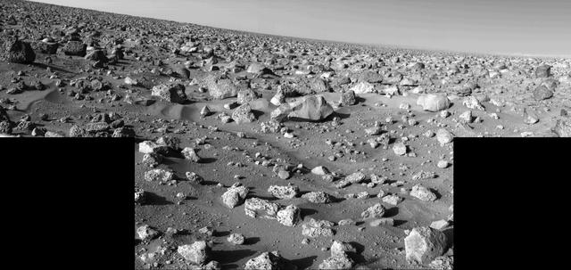 NASA image: High-Resolution Mosaic - Mars Rocky Horizon