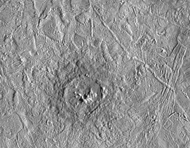 Pwyll Crater on Europa