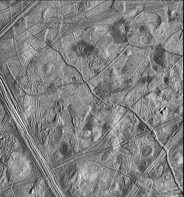 Europa Ridges, Hills and Domes