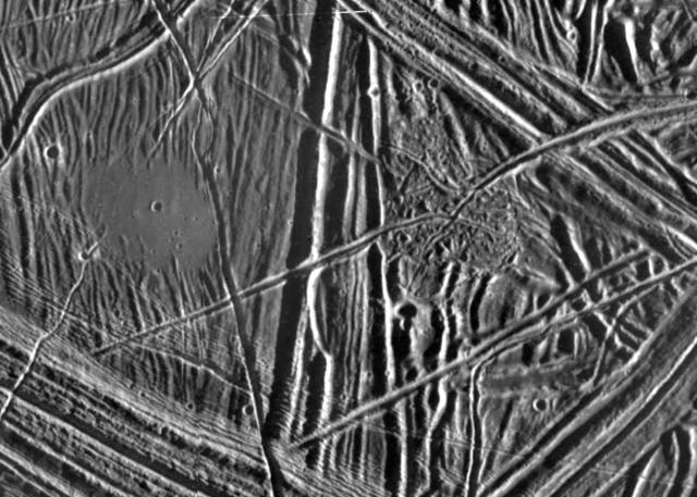 Close-up of Europa Surface