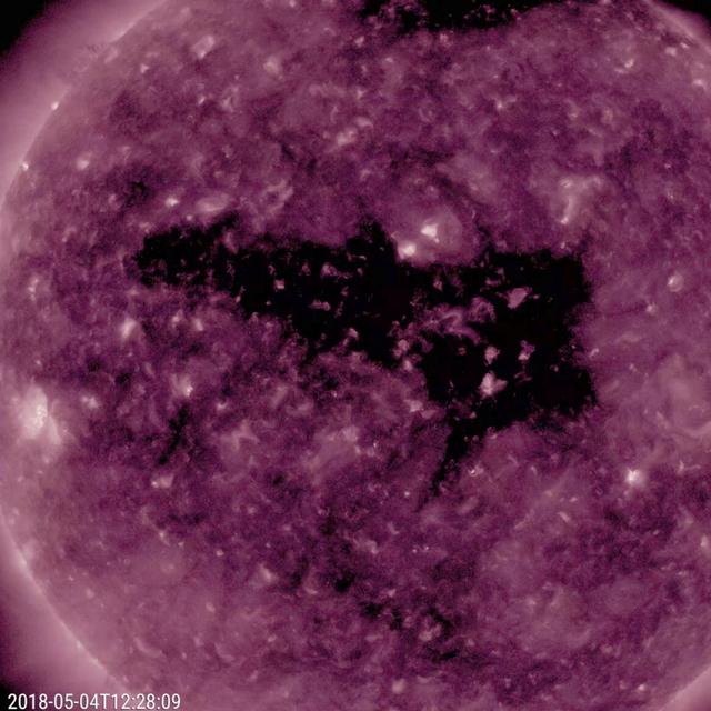 Coronal Hole Facing Earth
