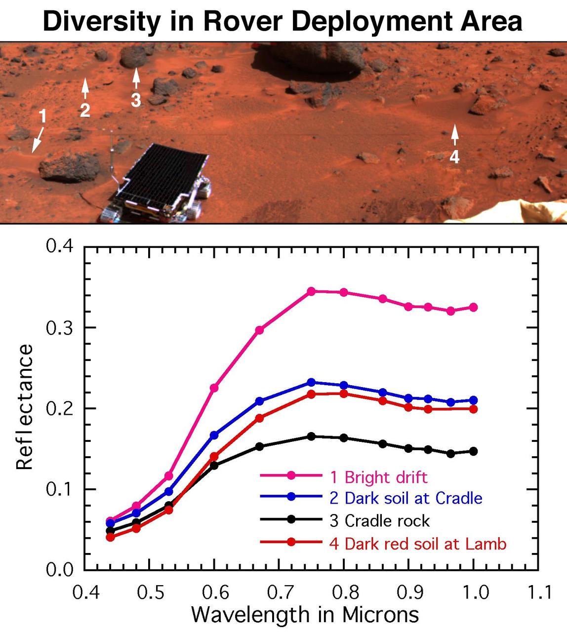 Diversity of Soils near Rover Deploy Region