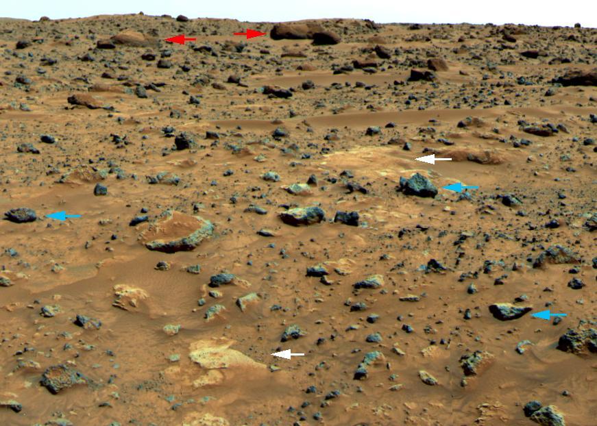 Three Classes of Martian rocks