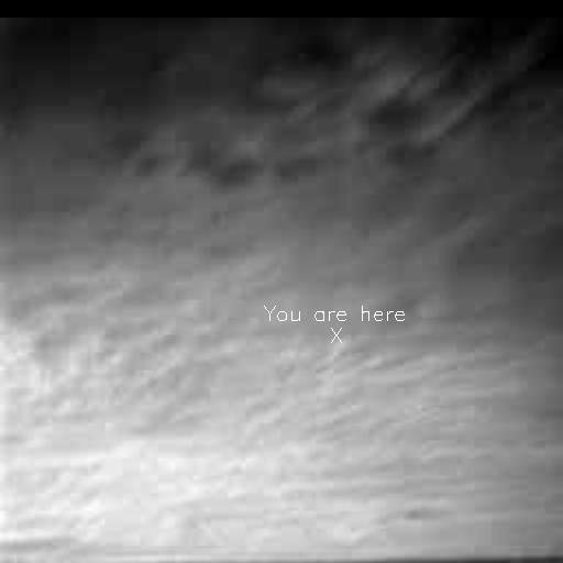 First Image of Clouds over Mars