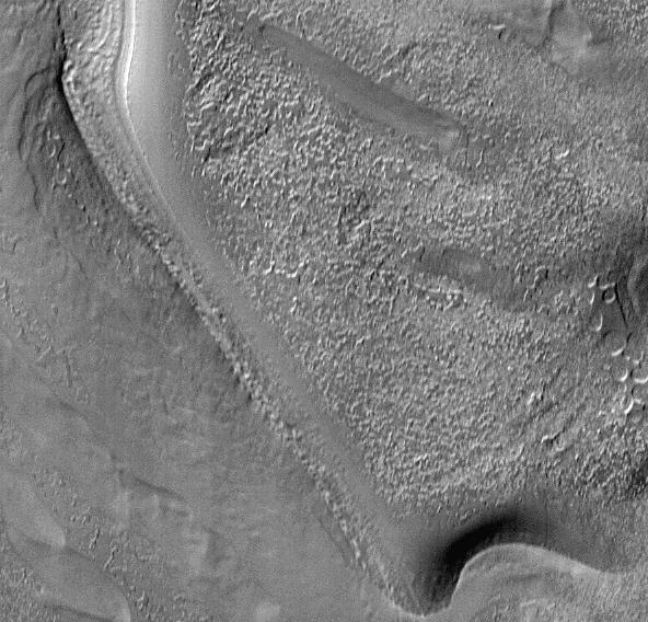 NASA image: Textures in South Polar Ice Cap #1