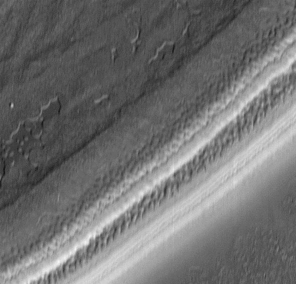NASA image: Textures in South Polar Ice Cap #2