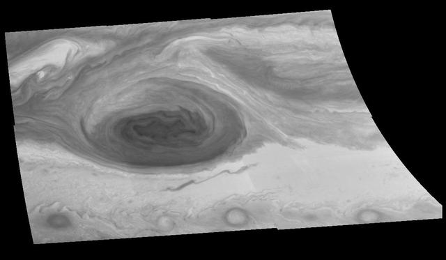 NASA image: Mosaic of Jupiter Great Red Spot Violet Filter